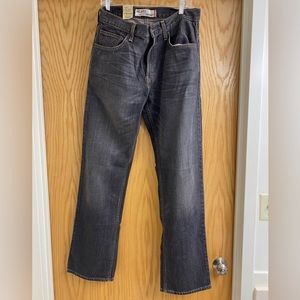 Men’s Levi 559 Relaxed Straight Fit Black Denim Jeans 32x34